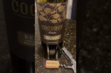 Cocobon Estates Red Blend from Espresso Red French Oak Barrels from Trader Joe’s. Smooth red wine
