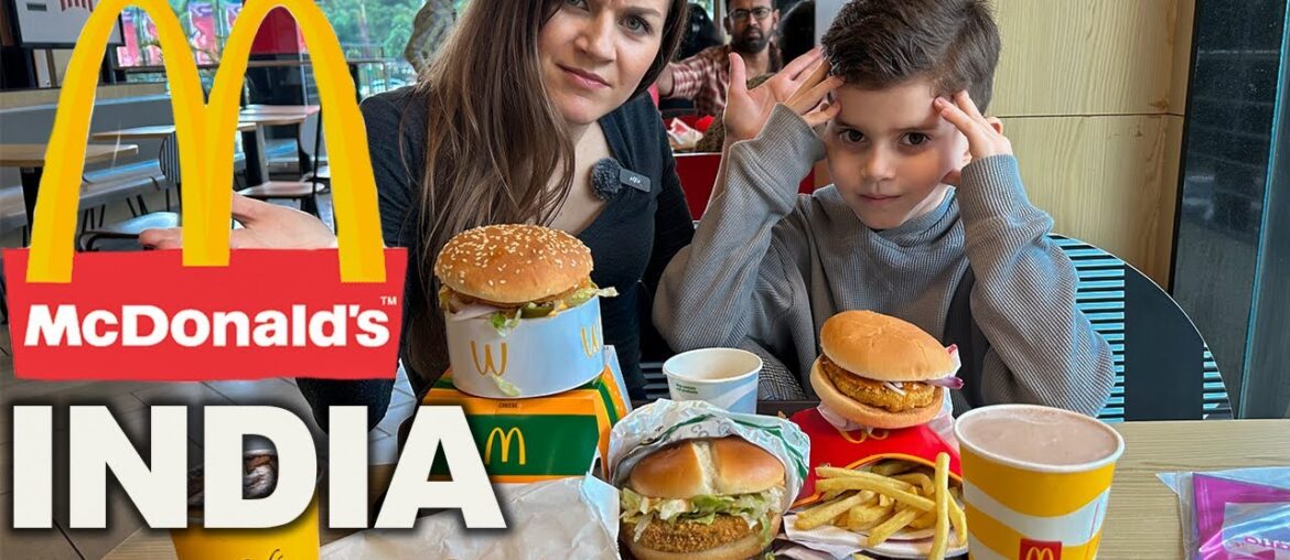 Foreigners Try INDIAN McDonalds! | Didn’t go as expected. #india Foreigners Try INDIAN McDonalds! | Didn't go as expected. #india