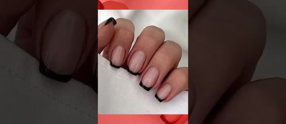 6 Packs 144 Pcs French Tip Press on Nails   Jsiallye Wine RedBlackMilky White Solid Color Short Squa