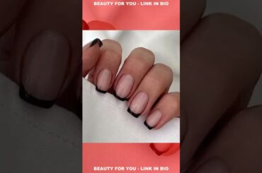 6 Packs 144 Pcs French Tip Press on Nails   Jsiallye Wine RedBlackMilky White Solid Color Short Squa