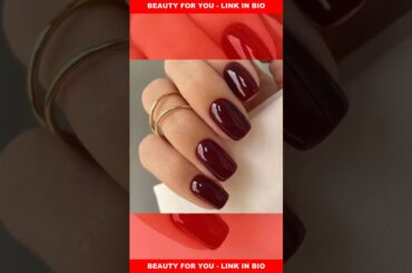6 Packs 144 Pcs French Tip Press on Nails   Jsiallye Wine RedBlackMilky White Solid Color Short Squa