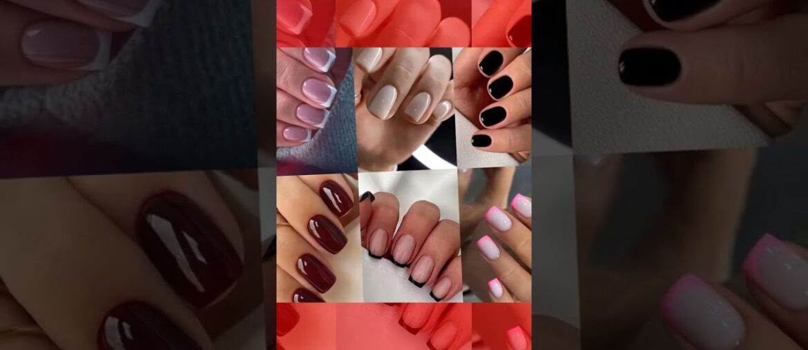 6 Packs 144 Pcs French Tip Press on Nails   Jsiallye Wine RedBlackMilky White Solid Color Short Squa