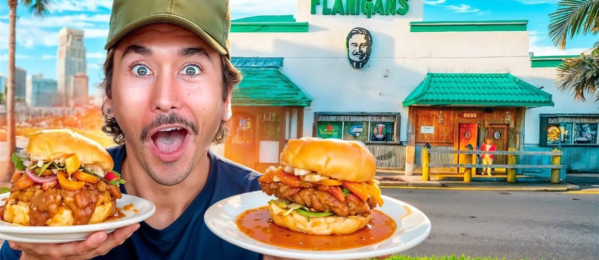 Eating at Florida's Most Popular Restaurants for 24 Hours!