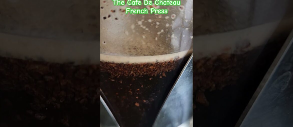 How I French Press My Coffee with the Cafe Du Chateau French Press.  #food #coffee #diy