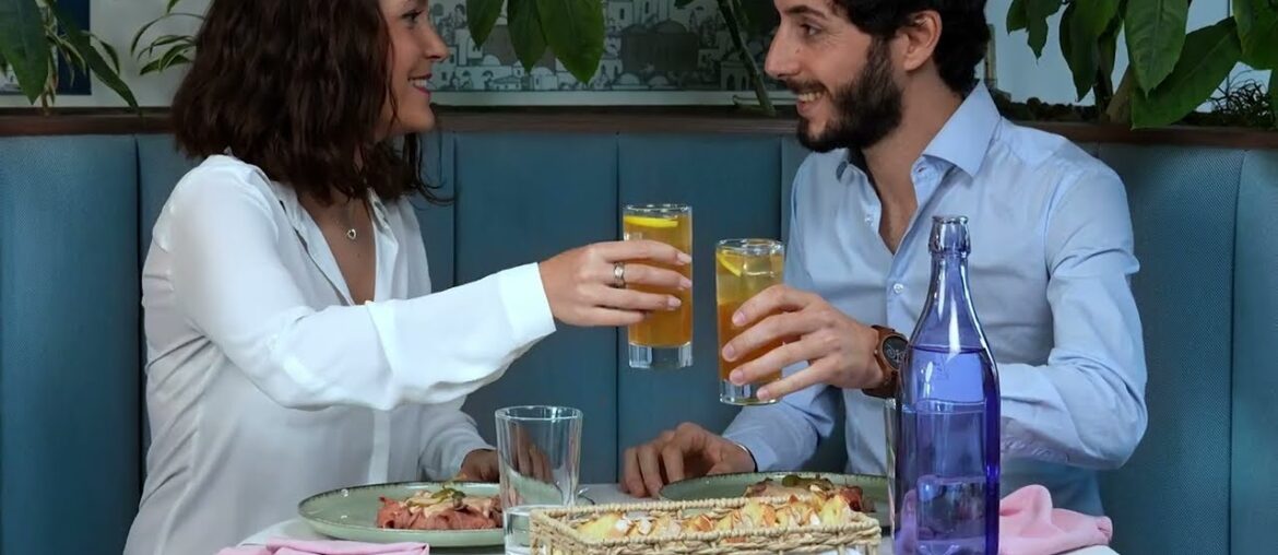 Malfy Gin Rosa - French 40 in pairing con Vitello Tonnato