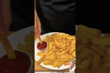 French Fries with Tomato Ketchup cooking#shorts #asmrcooking #short #shorts