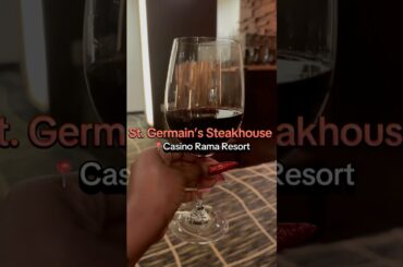 Fine Dining at St.Germain Steakhouse located in #CasinoRamaResort #subscribenow