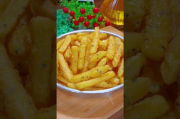 I learned this trick in a famous restaurant, Now I only make French Fries like this #shorts #Fries