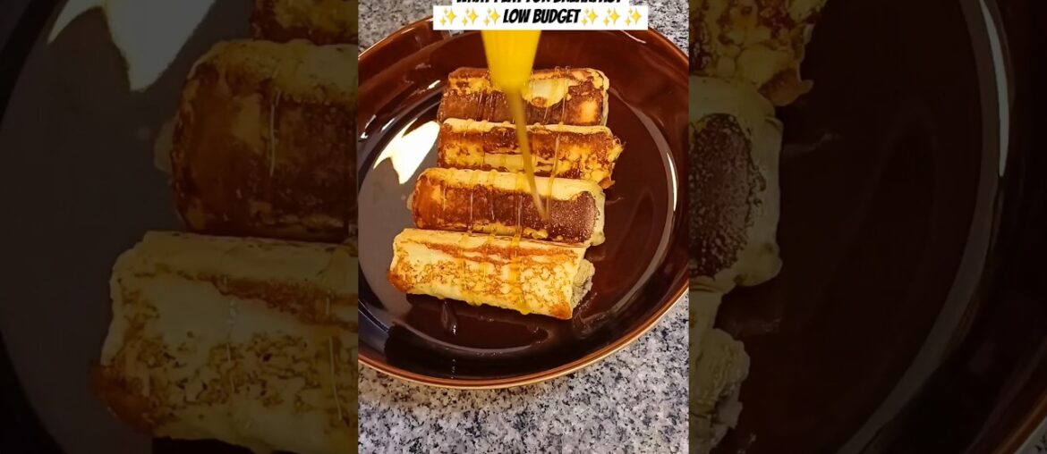 Chocolate Banana French Toast Rollups #shorts #recipe #easyrecipe #chocolate #breakfast
