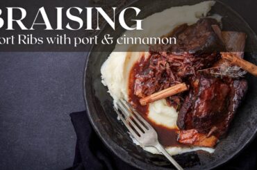 The ultimate combination for braising: port wine, cinnamon and star anise.