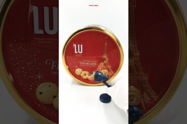 Lu French Recipe Butter Cookies vs Blue Luxo Lamp #shorts