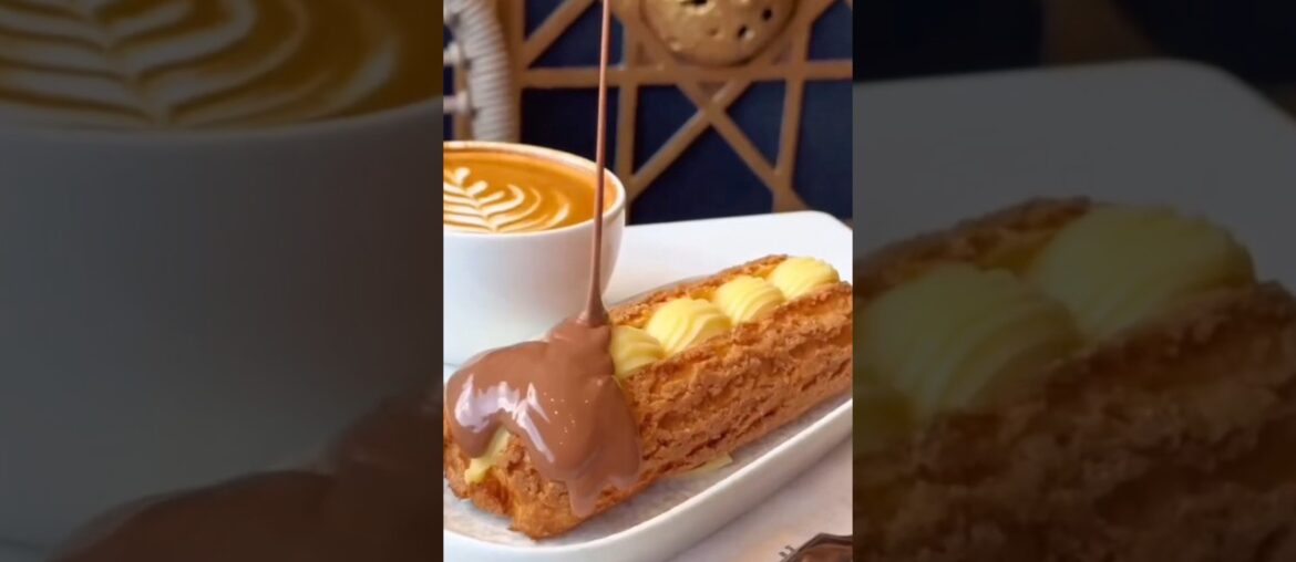 French chocolate eclair #cake #dessert #explore