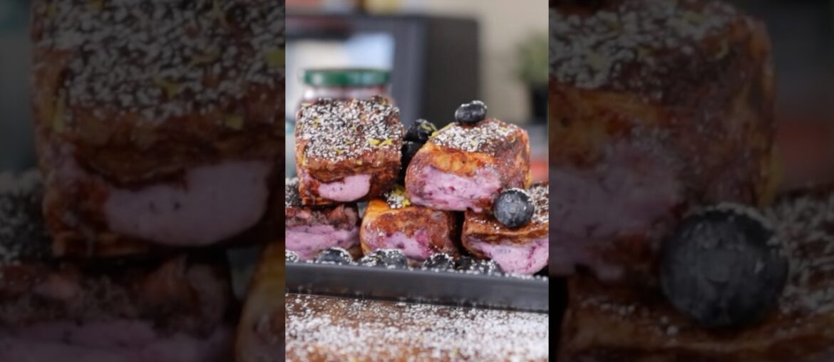 Mix up your french toast with this delicious Blueberry Stuffed French Toast!