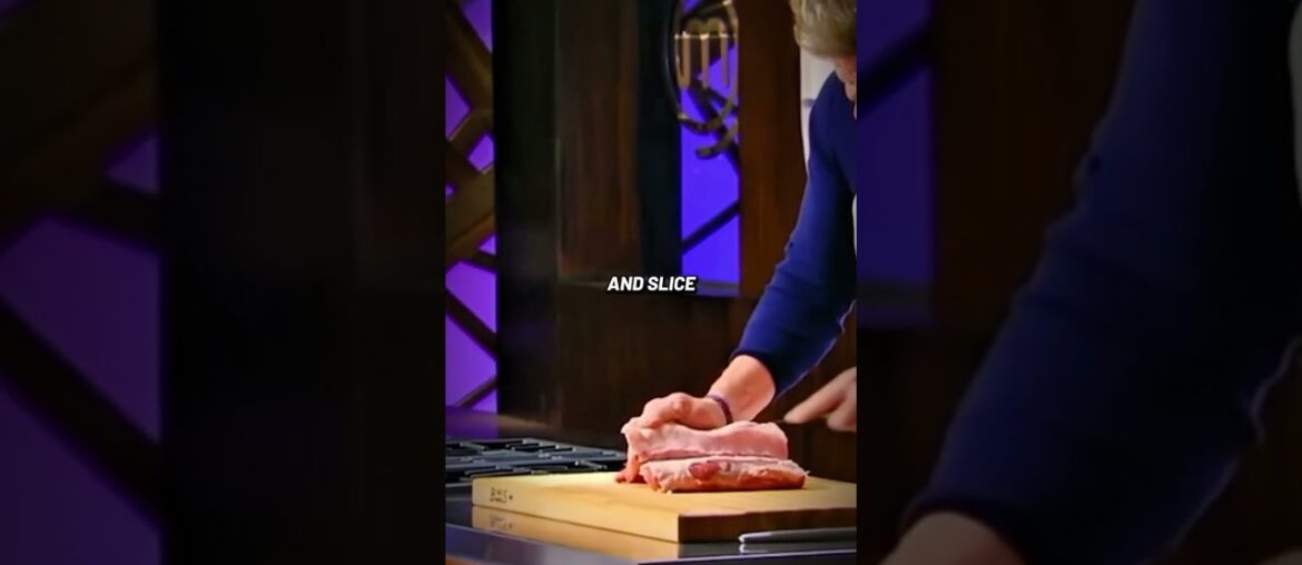 Gordon masterfully French trims a rack of lamb like a pro!