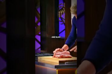 Gordon masterfully French trims a rack of lamb like a pro!