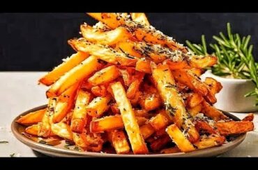I Have Never Eaten Such Delicious Fries At Home/Garlic French Fries/Quick Meal