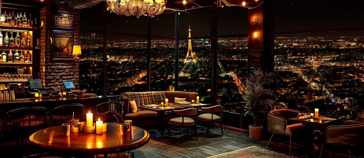 Elegant Jazz Saxophone in Paris Luxury Bar Ambience - Relaxing Background Music for Stress Relief