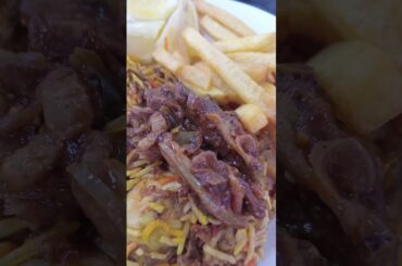 Beef fajita and French fries #food #shortsviral