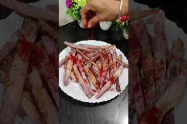 ratalu chips recipe - french fries #chips #frenchfries #shorts