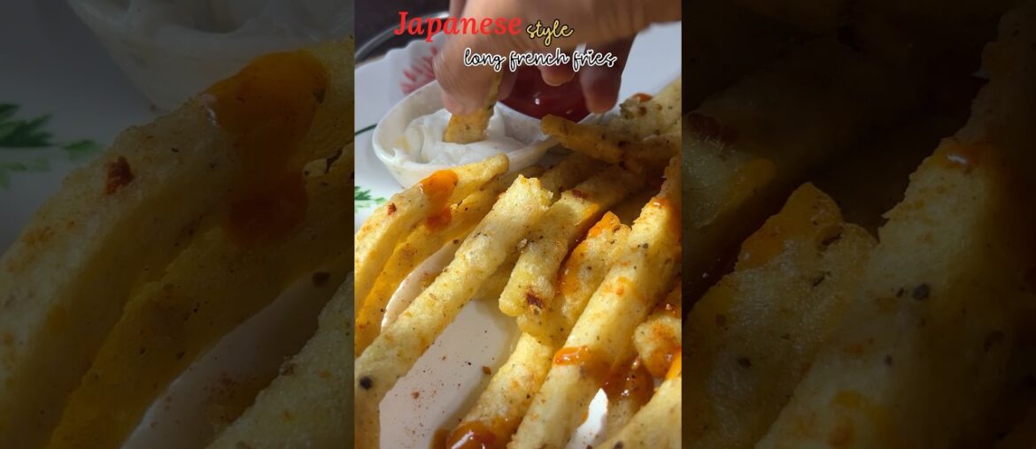 Japanese style long frenchfries || detailed recipe in description box || #food #shortsvideo