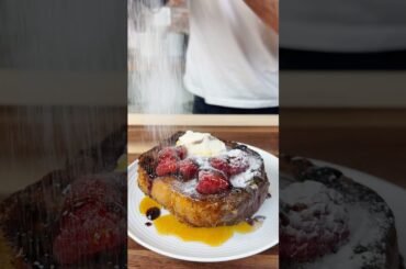 French toast with ice cream #brunch #frenchtoast #breakfastrecipe #brunchrecipes