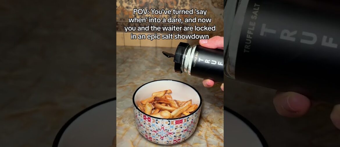 Truffle fries: a gourmet fusion of luxury & simplicity #food