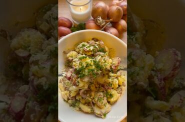 Fresh French Potato Salad #food #baking #recipe #easyrecipe #cooking #foodie #dinnerrecipe #spring