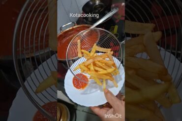 French fries with tomato sauce #kotacooking