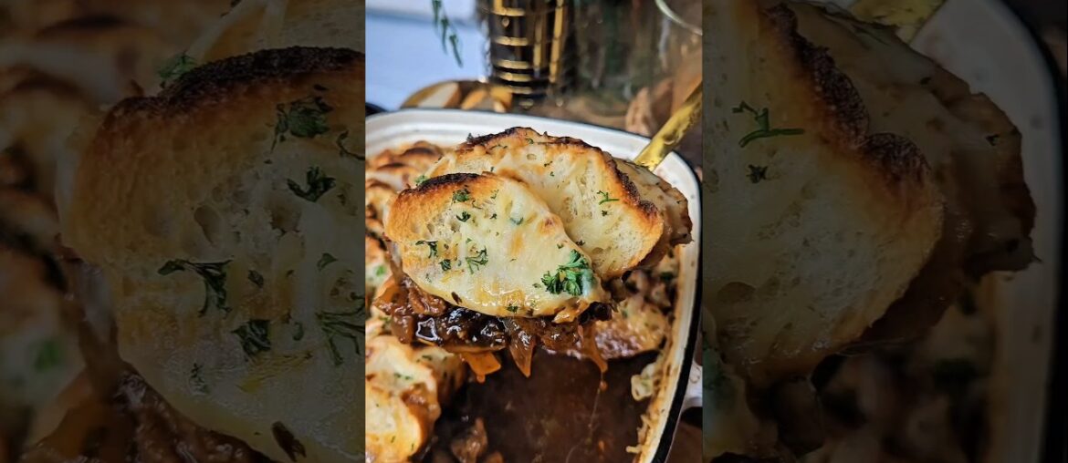 French Onion Pot Roast #veganrecipes #food #recipe #cooking #dinner #shorts #veganfood #dinnerideas