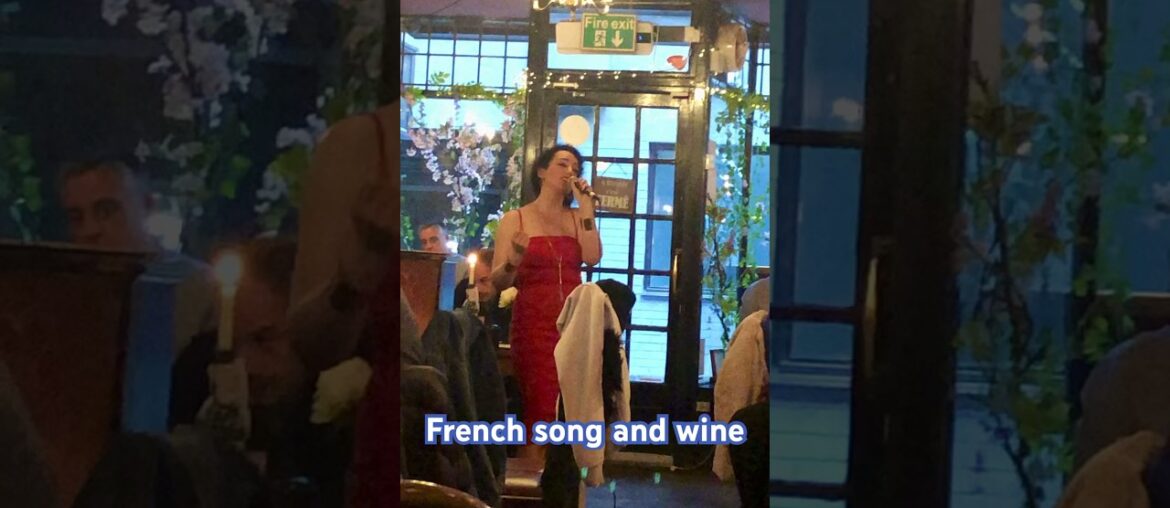 French song with a French wine #cellarmagnifique #frenchsong #frenchwine