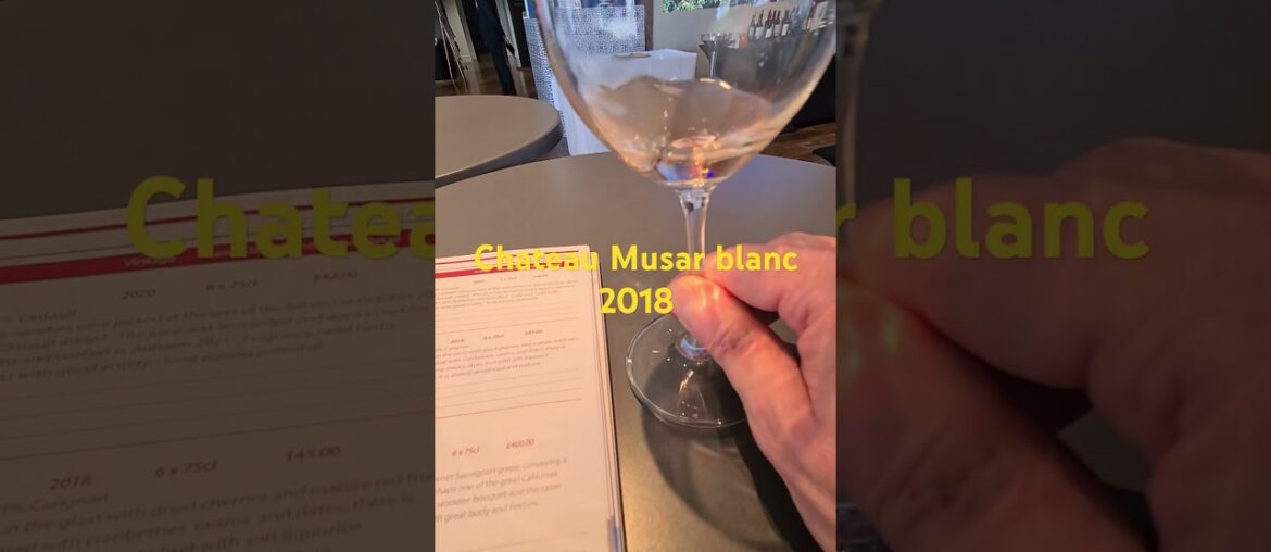 Eps #4 Quick Chateau Musar blanc 2018 tasting