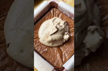 French Silk Brownies! Recipe in the comments #brownie #chocolate #mousse #baking