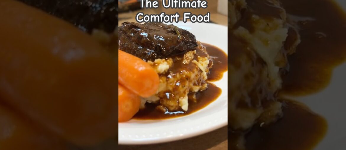 The Ultimate Comfort Food - Slow-Cooked Red Wine & Ox Cheek #foodshorts #food