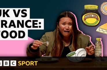 'Do people actually eat this?!' Sky Brown rates UK vs French food | Paris 2024 Olympics | BBC Sport