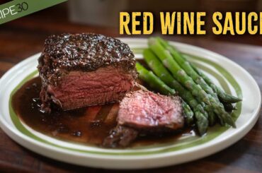 Fillet Mignon Wrapped in Prosciutto with a Red Wine sauce