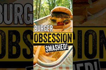 Smash Burger Perfection! BETTER Than Restaurant | ASMR Cooking #shortsfood #outdoorcooking