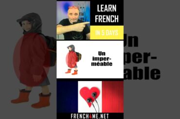 Learn French in 5 Days I Learn 1 Word I Ecolier et la pluie #2