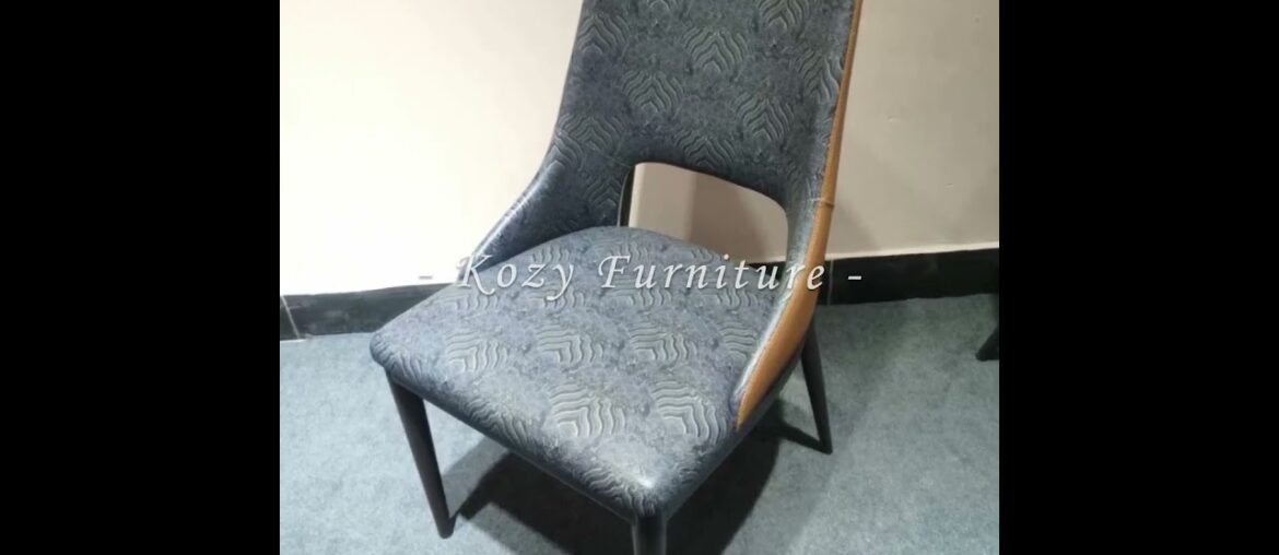 Garden Hotel PU Leather Indoor Restaurant Furniture French Style Dining Chair