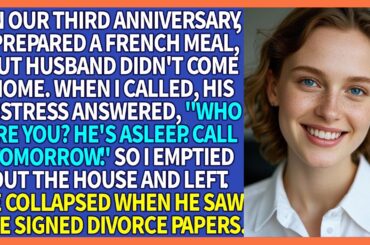 On Our Third Wedding Anniversary, I Prepared a French Meal, but My Husband Celebrated with His Lover