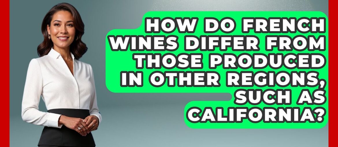How Do French Wines Differ from Those Produced in Other Regions, Such as California?