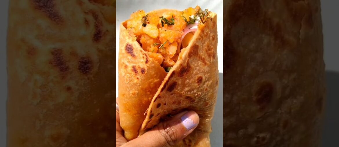 Aloo frankie recipe | Aloo frankie recipe street style #shorts #food #recipe #cooking #frankie