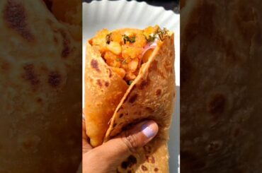 Aloo frankie recipe | Aloo frankie recipe street style #shorts #food #recipe #cooking #frankie