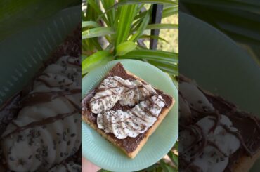Nutella banana toast | breakfast recipes | nutella recipes | breakfast ideas #shorts #foryou