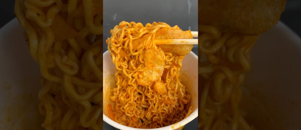 Buldak cheese noodles with samyang french fries