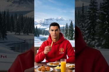 Ronaldo Mukbang French Fries at Canada #short #ronaldo #mukbang