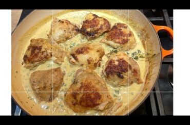 French cuisine - mastery of the Dijon mustard chicken