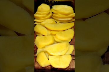 Food I Quick slicing for frying French fries #food #shorts #potato