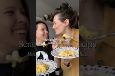 Try this French truffle scrambled eggs recipe! #french #food #cooking