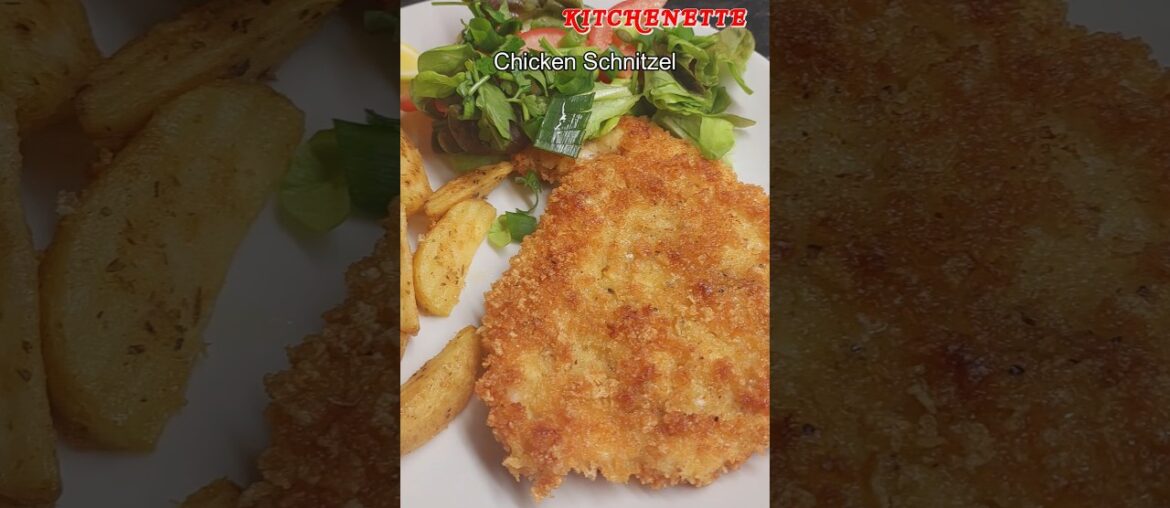 How to Make Chicken Schnitzel! Easy Chicken Schnitzel with Fries and Salad | Cooking Tutorial How to Make Chicken Schnitzel! Easy Chicken Schnitzel with Fries and Salad | Cooking Tutorial