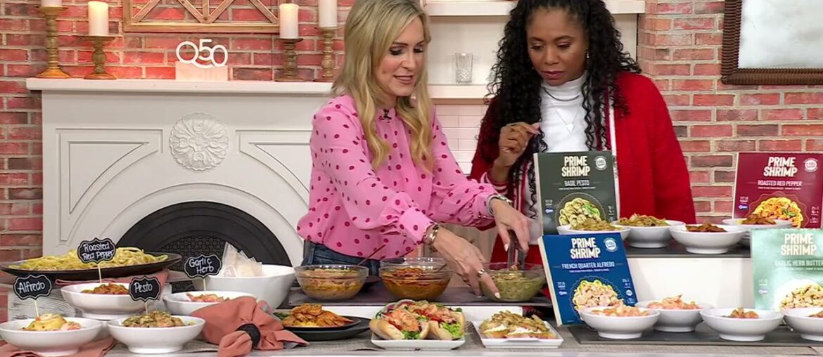 Prime Shrimp 4 or 8 Cook In Bag Seasoned Saucy Shrimp Meals on QVC